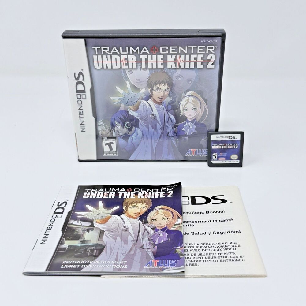 Trauma Center Under the Knife 2 Nintendo DS NDS 2008 Atlus Complete CIB